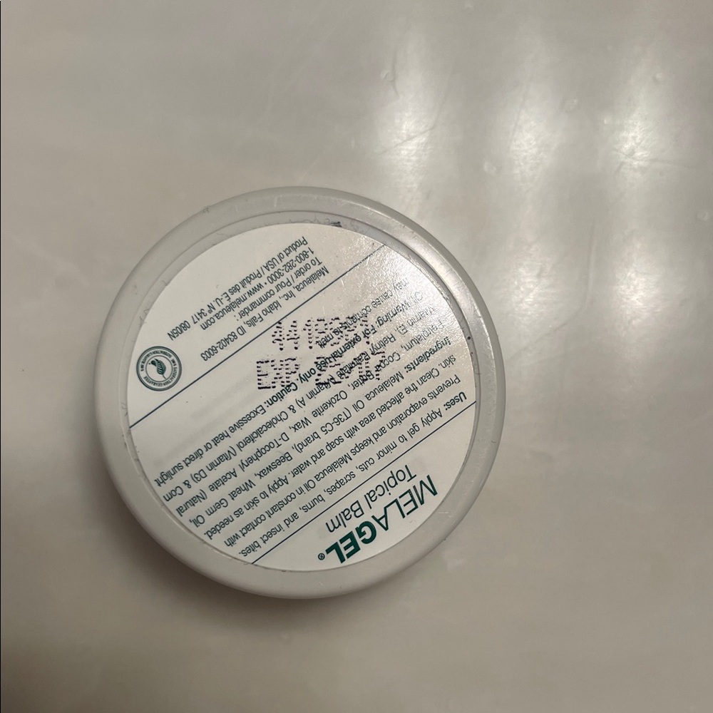 Melaleuca MelaGel Topical Balm Disc Expires 7/2025 See pictures. - Picture 3 of 3